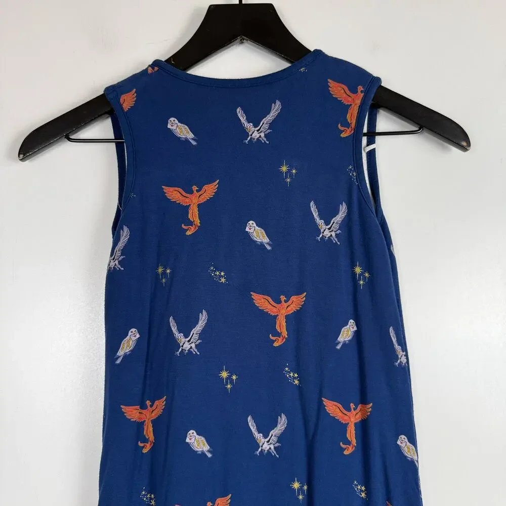 Kyte Baby Harry Potter Blue Sleep Sack In Flight Owls  - L 1.0tog 28-42lbs